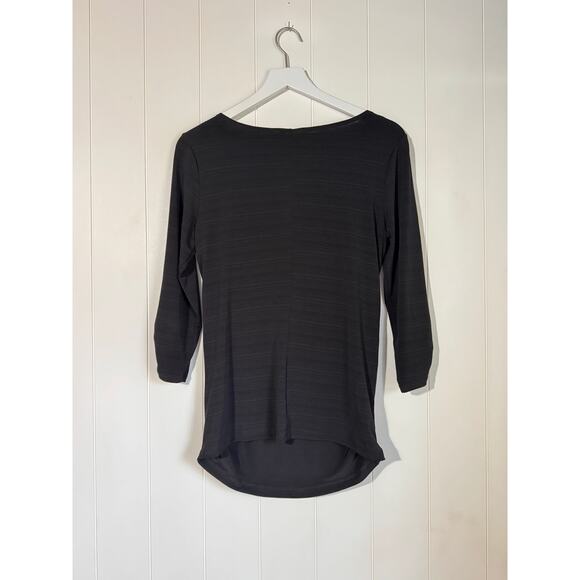 AB Studio Womens Beaded Scoop Neckline 3/4 Sleeve Shirt Size Medium - Picture 7 of 9